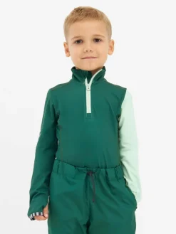 WeeDo Jungen<Baby Langarmshirt grün gemustert