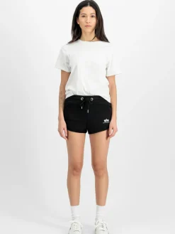 Alpha Industries Hosen<Damen - Shorts schwarz bedruckt