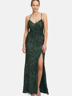 Vera Mont Kleider<Damen Abendkleid grün uni