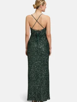 Vera Mont Kleider<Damen Abendkleid grün uni