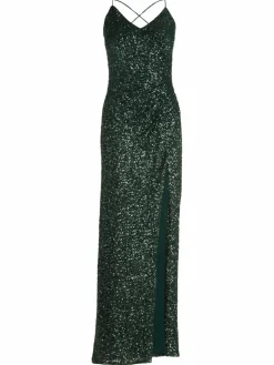 Vera Mont Kleider<Damen Abendkleid grün uni