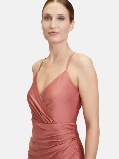 Vera Mont Kleider<Damen Abendkleid roségold uni