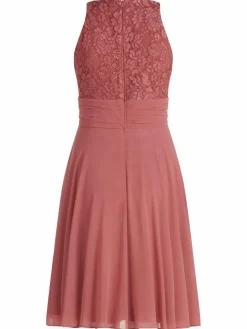 Vera Mont Kleider<Damen Abendkleid rot gemustert