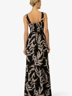 Kraimod Kleider<Damen Abendkleid schwarz gemustert