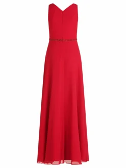 Vera Mont Kleider<Damen Abendkleid rot pink uni