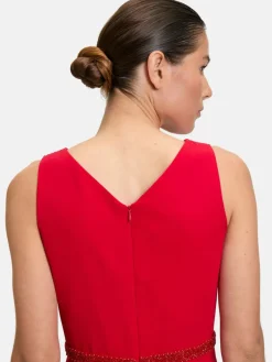 Vera Mont Kleider<Damen Abendkleid rot pink uni