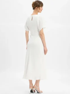 Marie Lund Kleider<Damen Abendkleid ecru uni