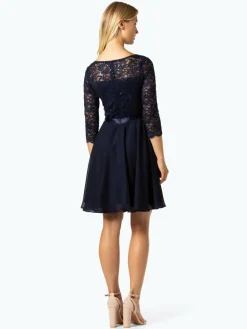 Swing Kleider<Damen Abendkleid marine uni