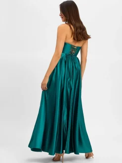Laona Kleider<Damen Abendkleid smaragd uni