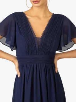 Kraimod Kleider<Damen Abendkleid marine uni