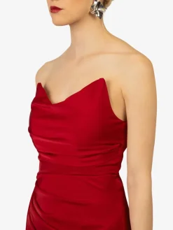 Kraimod Kleider<Damen Abendkleid rot uni