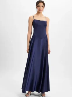Marie Lund Kleider<Damen Abendkleid marine uni