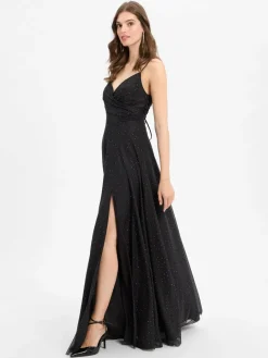 Marie Lund Kleider<Damen Abendkleid schwarz uni