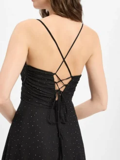 Marie Lund Kleider<Damen Abendkleid schwarz uni