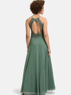 Vera Mont Kleider<Damen Abendkleid grün khaki uni