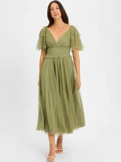 Marie Lund Kleider<Damen Abendkleid lind uni