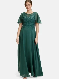 Vera Mont Kleider<Damen Abendkleid smaragd uni