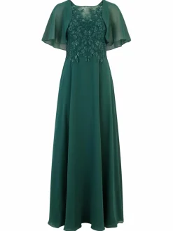 Vera Mont Kleider<Damen Abendkleid smaragd uni