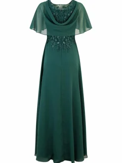 Vera Mont Kleider<Damen Abendkleid smaragd uni