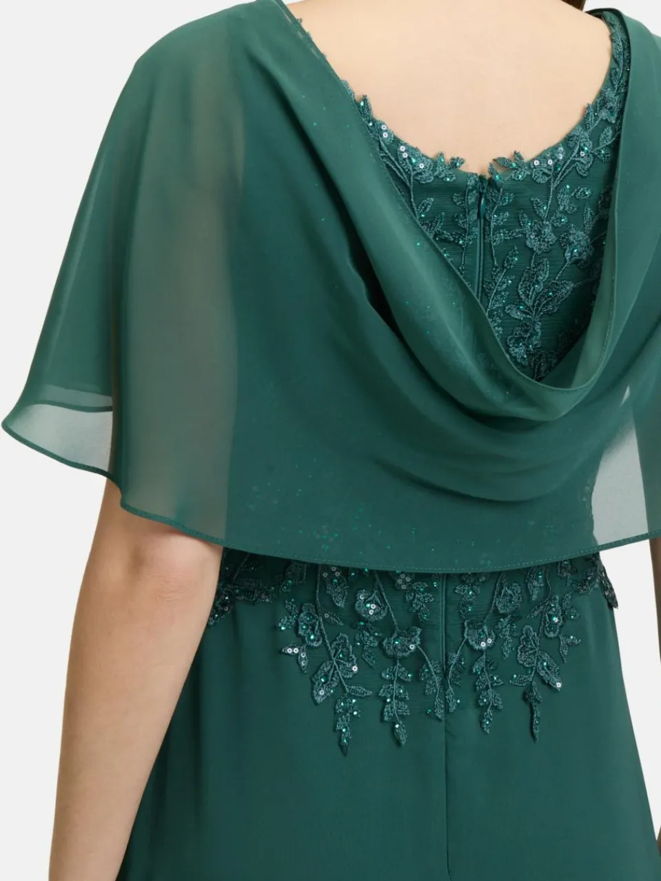 Vera Mont Kleider<Damen Abendkleid smaragd uni