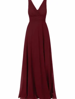 Kraimod Kleider<Damen Abendkleid bordeaux uni