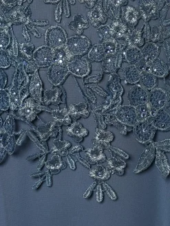 Luxuar Fashion Kleider<Damen Abendkleid blau uni