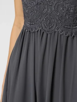 Laona Kleider<Damen Abendkleid grau blau uni