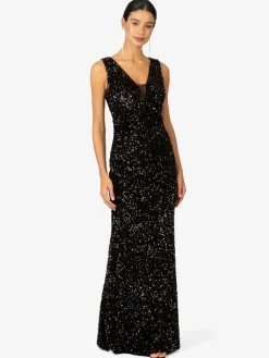 Kraimod Kleider<Damen Abendkleid schwarz uni