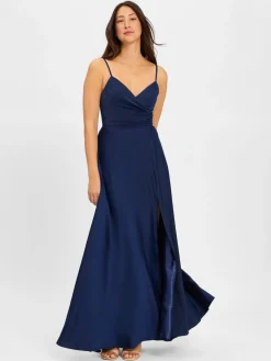 Laona Kleider<Damen Abendkleid marine uni