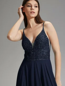 Hey Kyla Kleider<Damen Abendkleid marine uni
