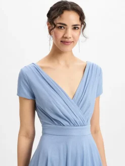 Vera Mont Kleider<Damen Abendkleid hellblau uni