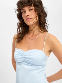 Marie Lund Kleider<Damen Abendkleid hellblau uni