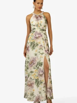 Kraimod Kleider<Damen Abendkleid grün gemustert