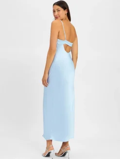 Marie Lund Kleider<Damen Abendkleid hellblau uni