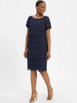 Vera Mont Kleider<Damen Abendkleid marine uni