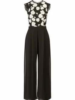 Kraimod Hosen<Damen Abendoverall schwarz gemustert