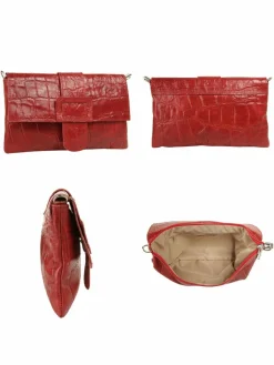 Cluty Taschen & Rucksäcke<Damen Abendtasche rot uni