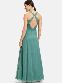 Vera Mont Kleider<Damen Abiballkleid smaragd petrol uni