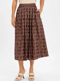 Weekend Max Mara Röcke<Damen A-Linein-Rock - Tempra schoko gemustert