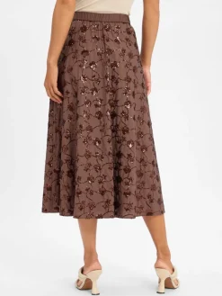 Weekend Max Mara Röcke<Damen A-Linein-Rock - Tempra schoko gemustert