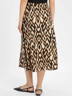 Damen comma Röcke>Damen A-Linen-Rock mit Leinenanteil