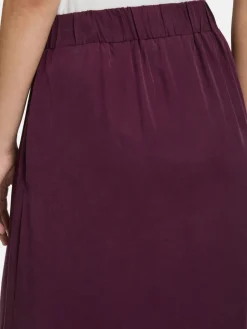 Cartoon Röcke<Damen A-Linien-Rock aubergine uni