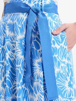 More & More Röcke<Damen A-Linien-Rock blau weiß gemustert