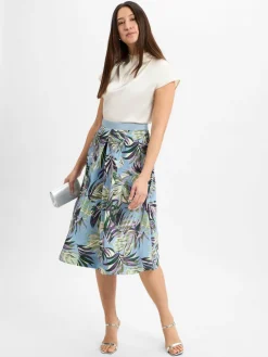 MAX&Co. Röcke<Damen A-Linien-Rock - RISATA flieder mehrfarbig gemustert