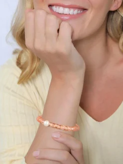 Elli Schmuck<Damen Armband orange uni