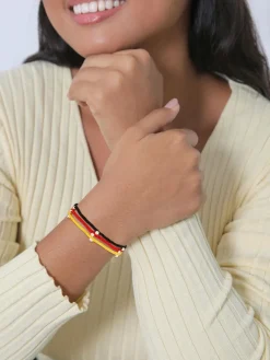 Elli Schmuck<Damen Armband schwarz uni