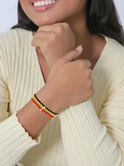 Elli Schmuck<Damen Armband schwarz uni