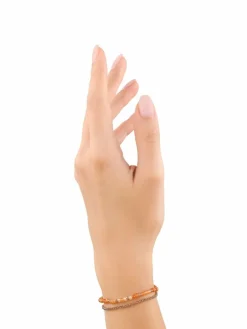 s.Oliver Schmuck<Damen Armband aprikot uni