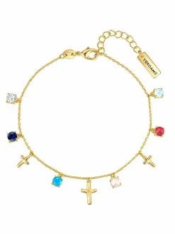 Yokoamii Schmuck<Damen Armband - Kreuz gold uni