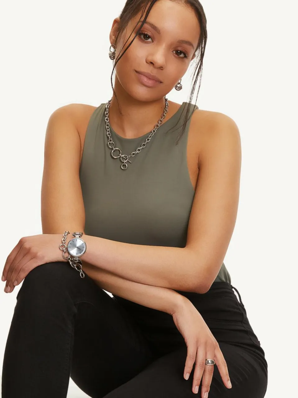 Tamaris Uhren<Damen Armbanduhr silber uni